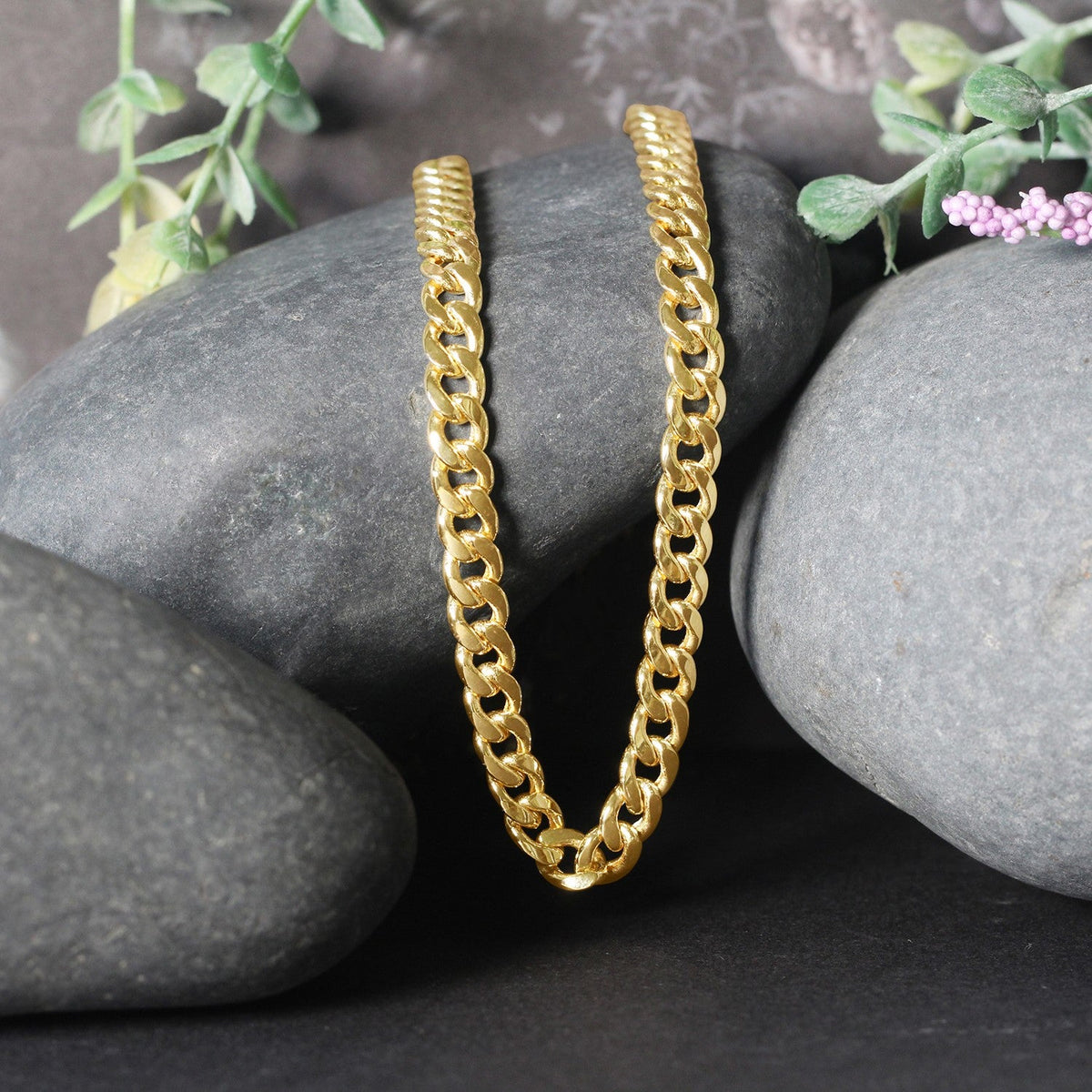 14k Yellow Gold Miami Cuban Semi Solid Chain (5.50 mm) - LinkagejewelrydesignLinkagejewelrydesign