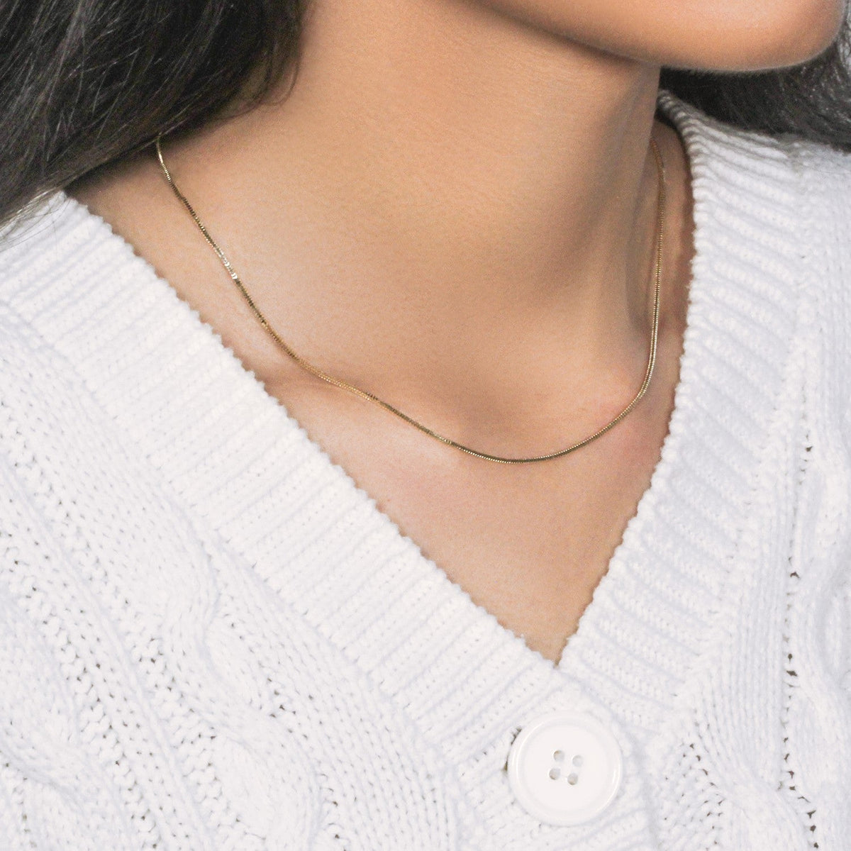 14k Yellow Gold Milano Chain 1.1mm - LinkagejewelrydesignLinkagejewelrydesign