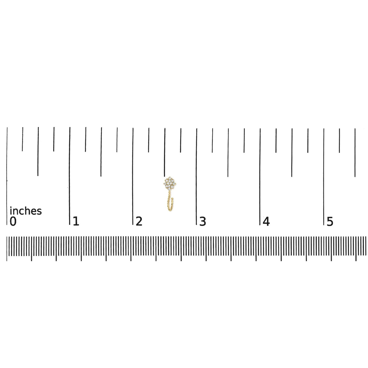 14K Yellow Gold Plated .925 Sterling Silver 1/10 Cttw Diamond Floral Cluster and Beaded Hoop Stud Earrings (H - I Color, I1 - I2 Clarity) - LinkagejewelrydesignLinkagejewelrydesign