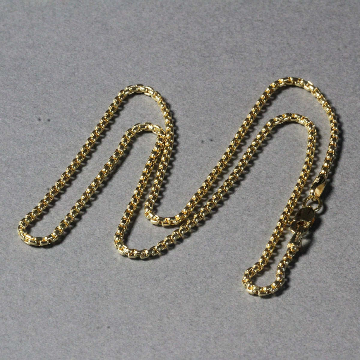 14k Yellow Gold Round Box Chain (1.8 mm) - LinkagejewelrydesignLinkagejewelrydesign