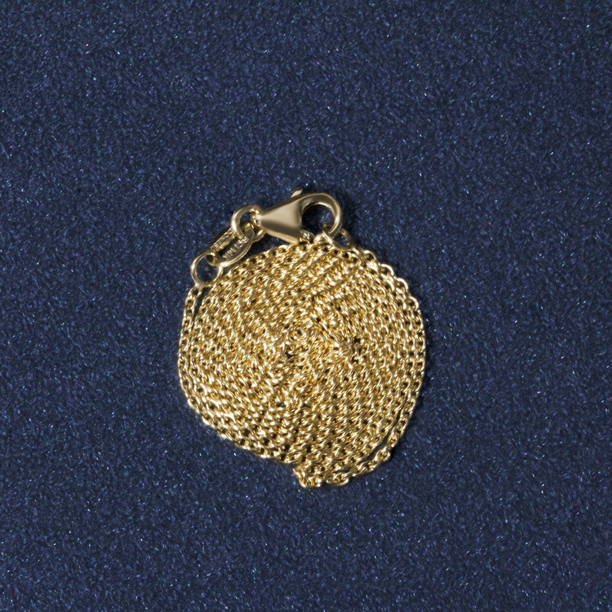 14k Yellow Gold Round Cable Link Chain (1.10 mm) - LinkagejewelrydesignLinkagejewelrydesign