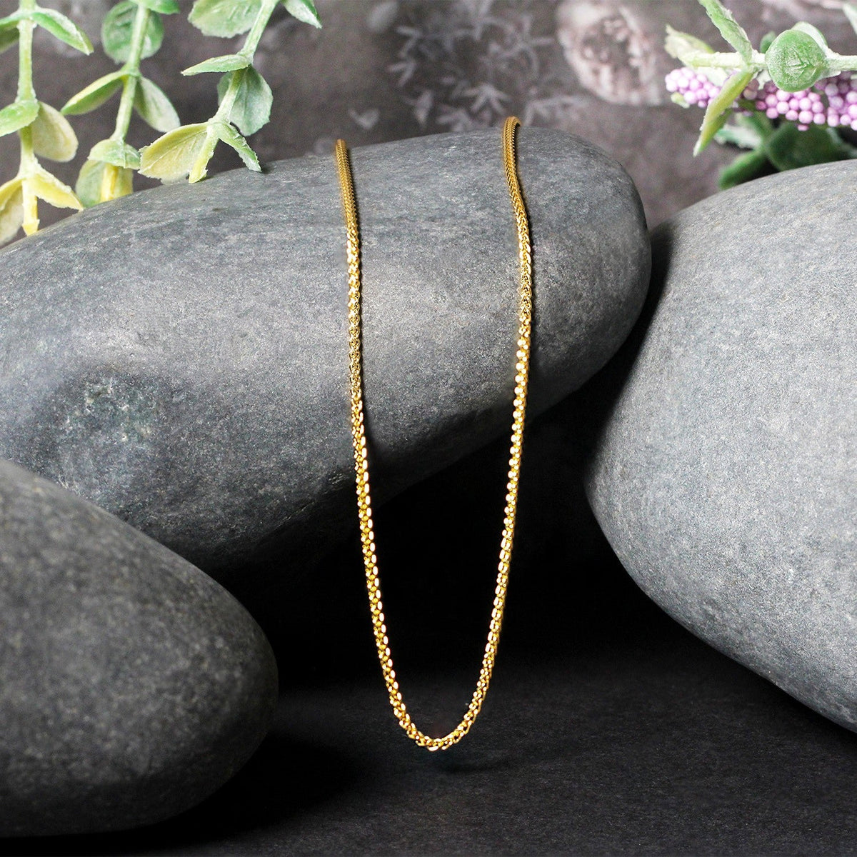 14k Yellow Gold Round Chain (1.2 mm) - LinkagejewelrydesignLinkagejewelrydesign