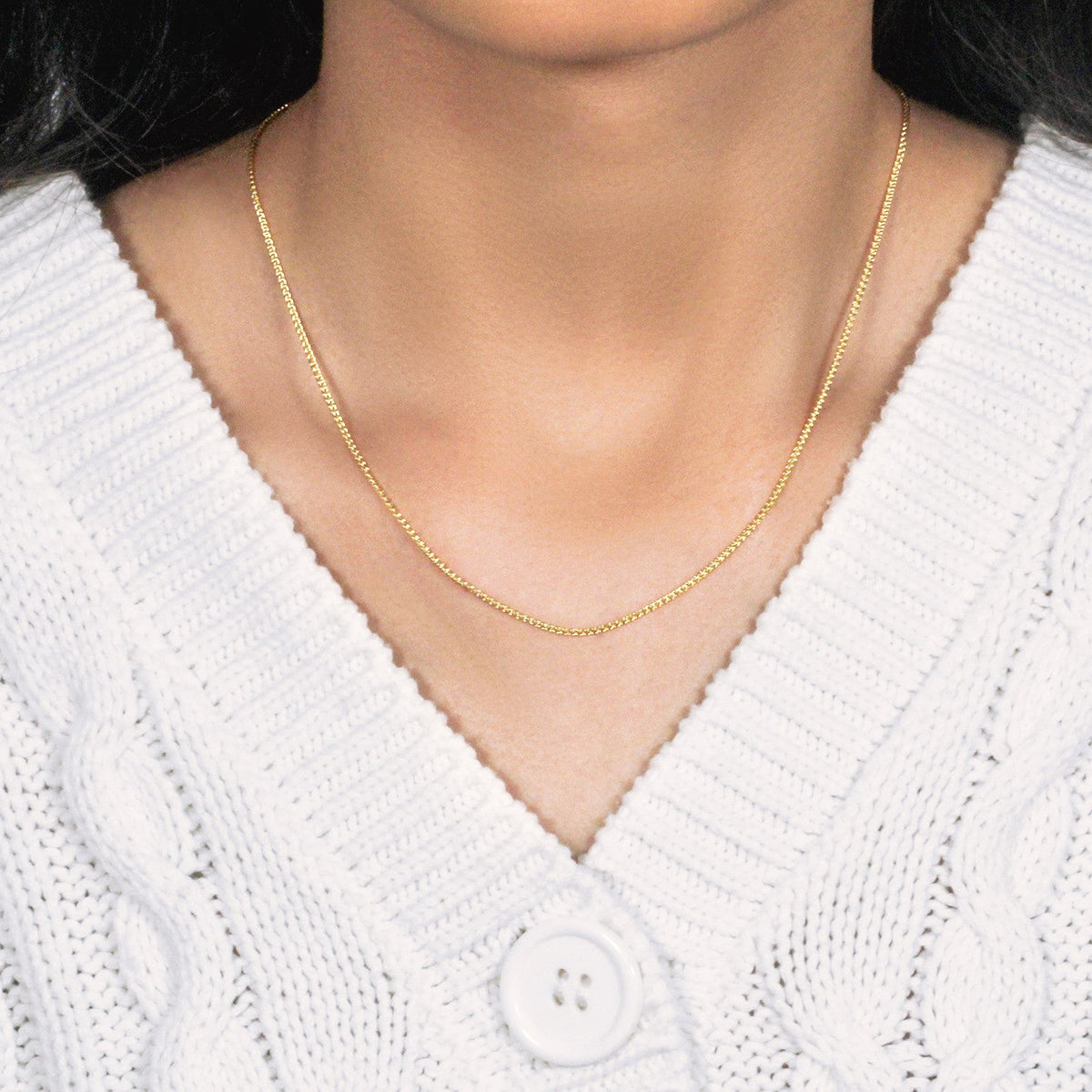 14k Yellow Gold Round Chain (1.2 mm) - LinkagejewelrydesignLinkagejewelrydesign