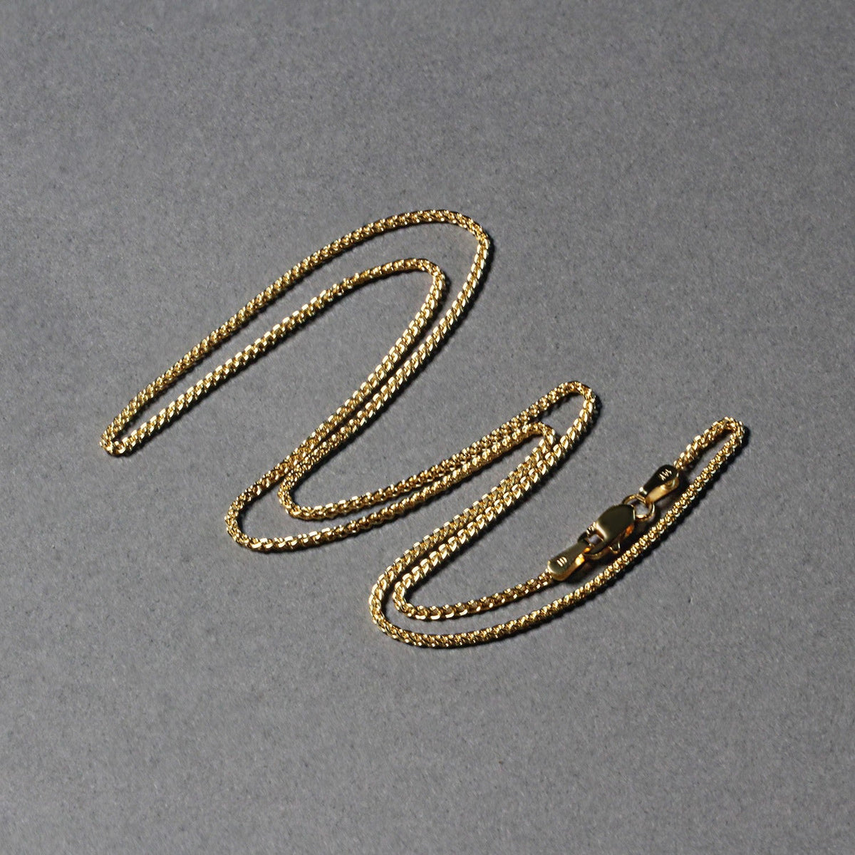 14k Yellow Gold Round Chain (1.2 mm) - LinkagejewelrydesignLinkagejewelrydesign