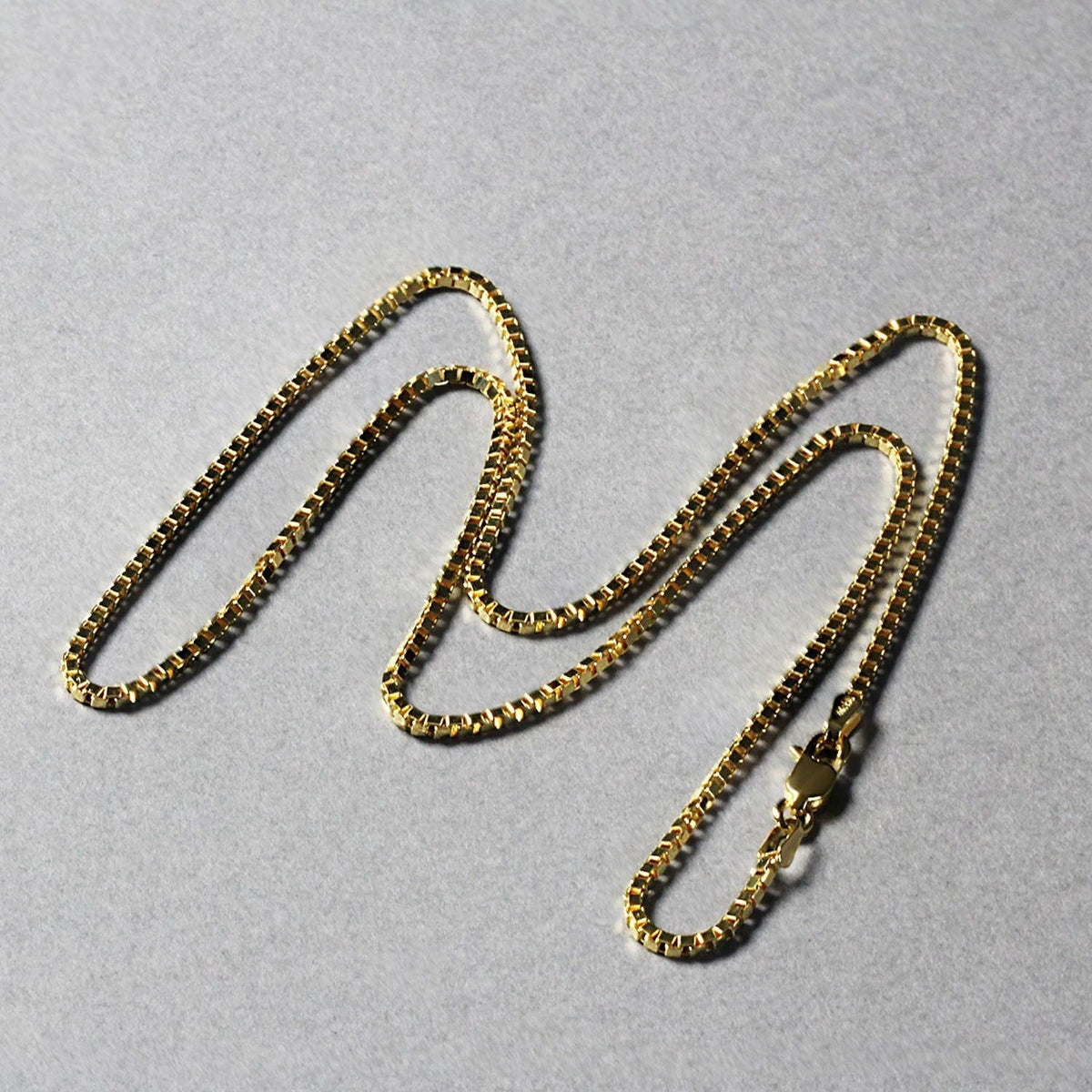 14k Yellow Gold Semi Solid Box Chain (1.80 mm) - LinkagejewelrydesignLinkagejewelrydesign