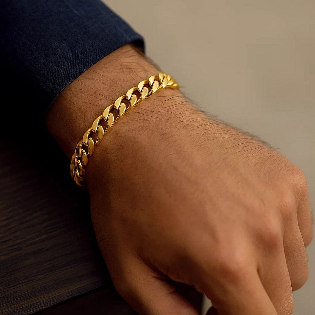14k Yellow Gold Semi Solid Miami Cuban Bracelet (10.70 mm) - LinkagejewelrydesignLinkagejewelrydesign