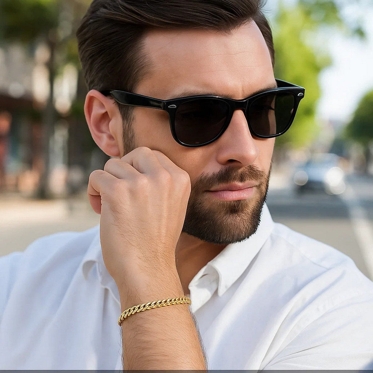 14k Yellow Gold Semi Solid Miami Cuban Bracelet (5.00 mm) - LinkagejewelrydesignLinkagejewelrydesign