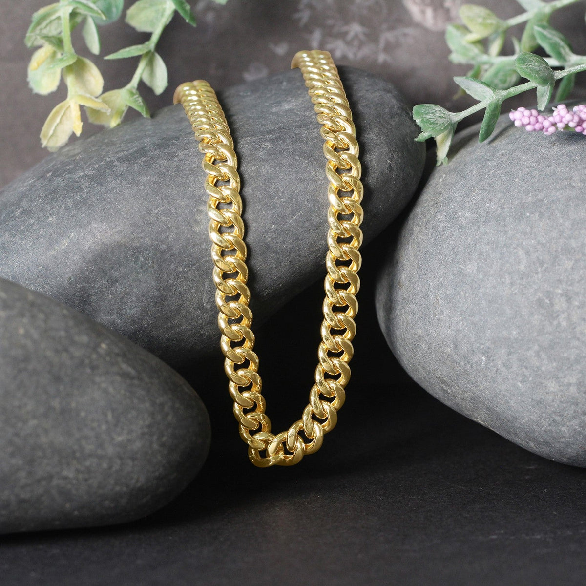 14k Yellow Gold Semi Solid Miami Cuban Chain (6.10 mm) - LinkagejewelrydesignLinkagejewelrydesign
