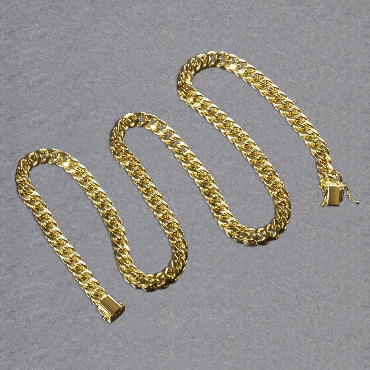 14k Yellow Gold Semi Solid Miami Cuban Chain (6.60 mm) - LinkagejewelrydesignLinkagejewelrydesign