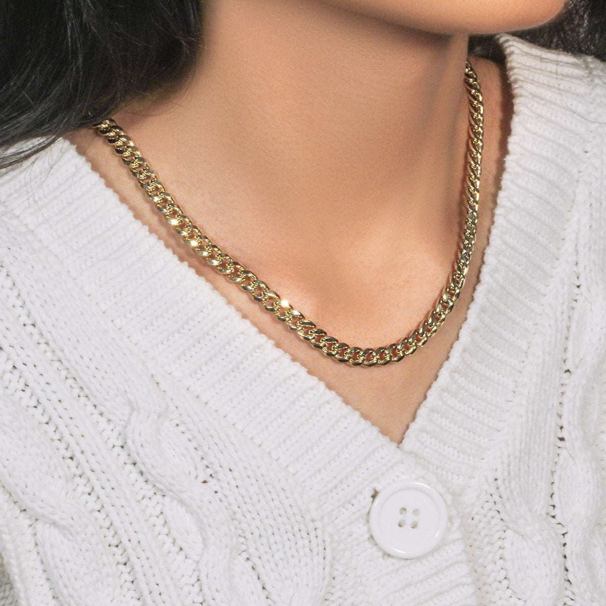 14k Yellow Gold Semi Solid Miami Cuban Chain (6.60 mm) - LinkagejewelrydesignLinkagejewelrydesign