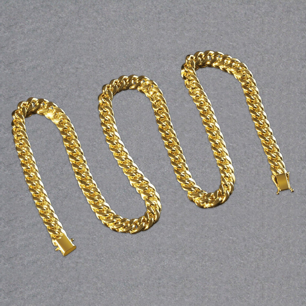 14k Yellow Gold Semi Solid Miami Cuban Chain (7.20 mm) - LinkagejewelrydesignLinkagejewelrydesign