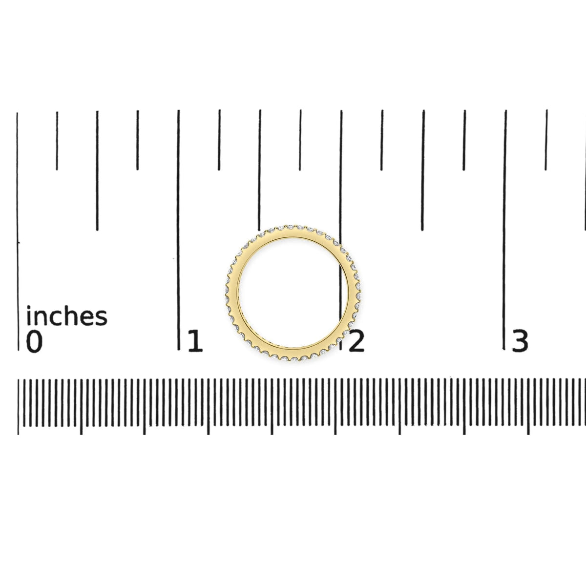 14K Yellow Gold Shared Prong Set Round Diamond Eternity Band Ring (G - H Color, SI1 - SI2 Clarity) - LinkagejewelrydesignLinkagejewelrydesign