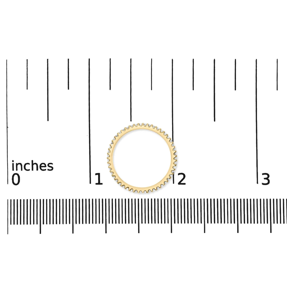 14K Yellow Gold Shared Prong Set Round Diamond Eternity Band Ring (G - H Color, SI1 - SI2 Clarity) - LinkagejewelrydesignLinkagejewelrydesign