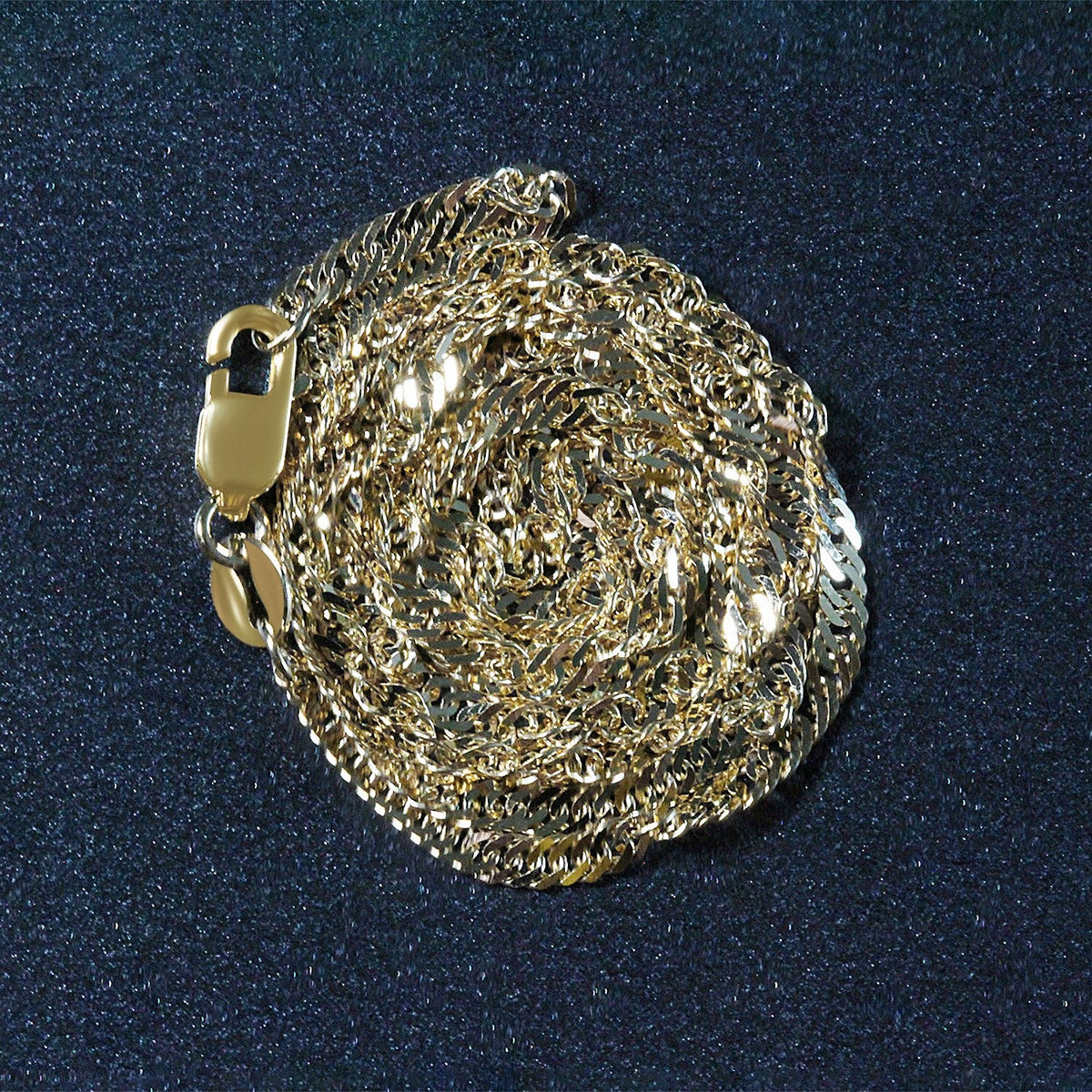 14k Yellow Gold Singapore Chain (2.10 mm) - LinkagejewelrydesignLinkagejewelrydesign