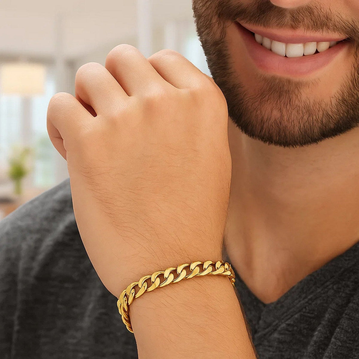14k Yellow Gold Solid Miami Cuban Bracelet (6.00 mm) - LinkagejewelrydesignLinkagejewelrydesign