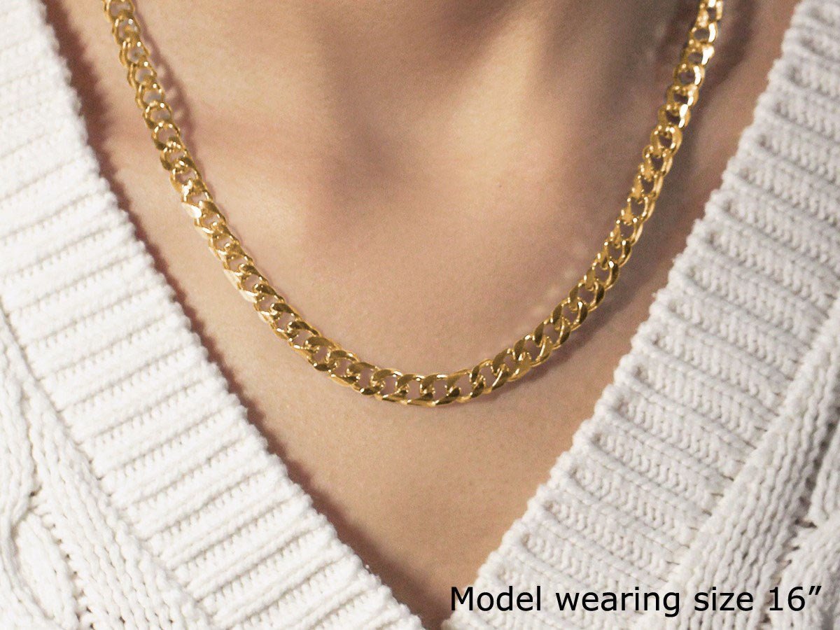 14k Yellow Gold Solid Miami Cuban Chain (6.00 mm) - LinkagejewelrydesignLinkagejewelrydesign