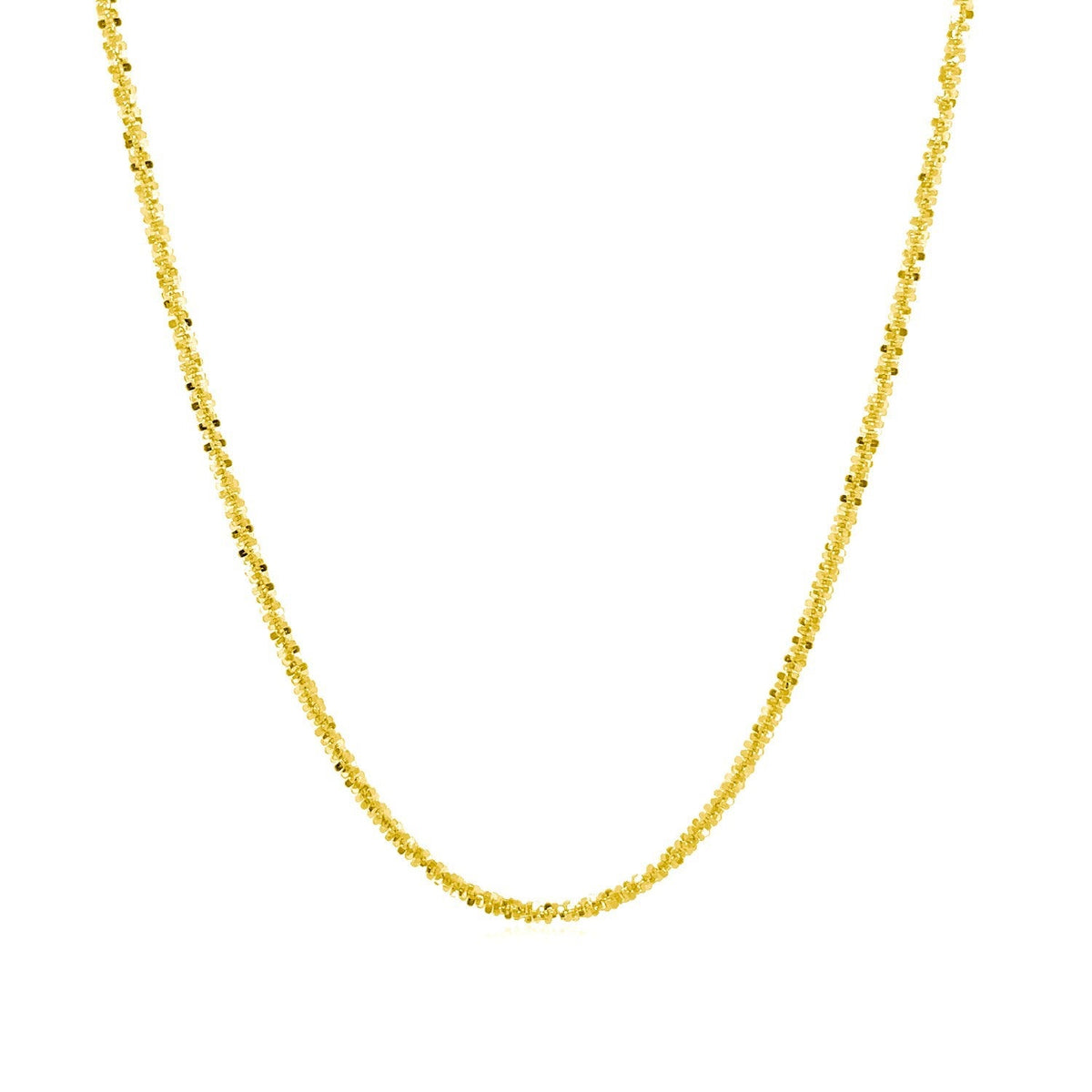 14k Yellow Gold Sparkle Chain 1.5mm - LinkagejewelrydesignLinkagejewelrydesign