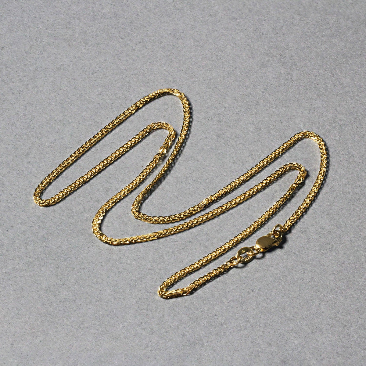 14k Yellow Gold Square Wheat Chain (1.80 mm) - LinkagejewelrydesignLinkagejewelrydesign