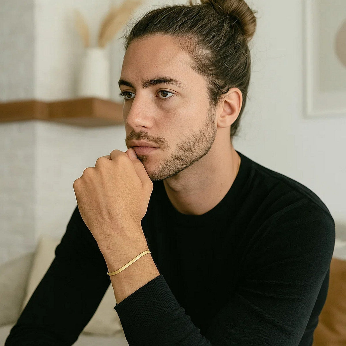 14k Yellow Gold Super Flex Herringbone Bracelet (1.50 mm) - LinkagejewelrydesignLinkagejewelrydesign