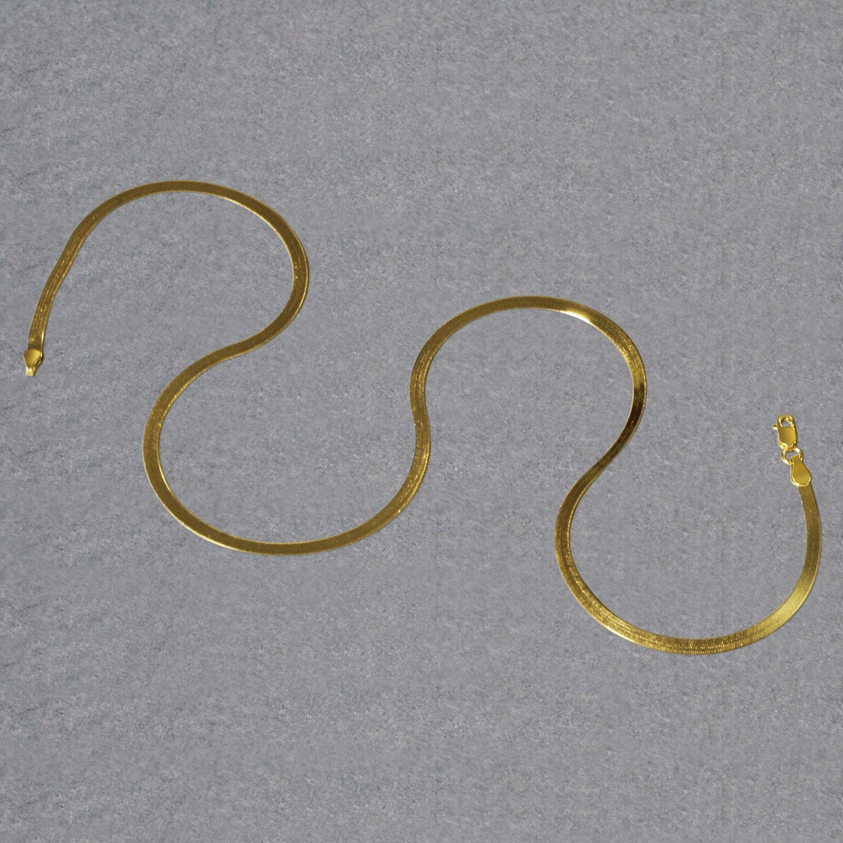 14k Yellow Gold Super Flex Herringbone Chain (2.80 mm) - LinkagejewelrydesignLinkagejewelrydesign