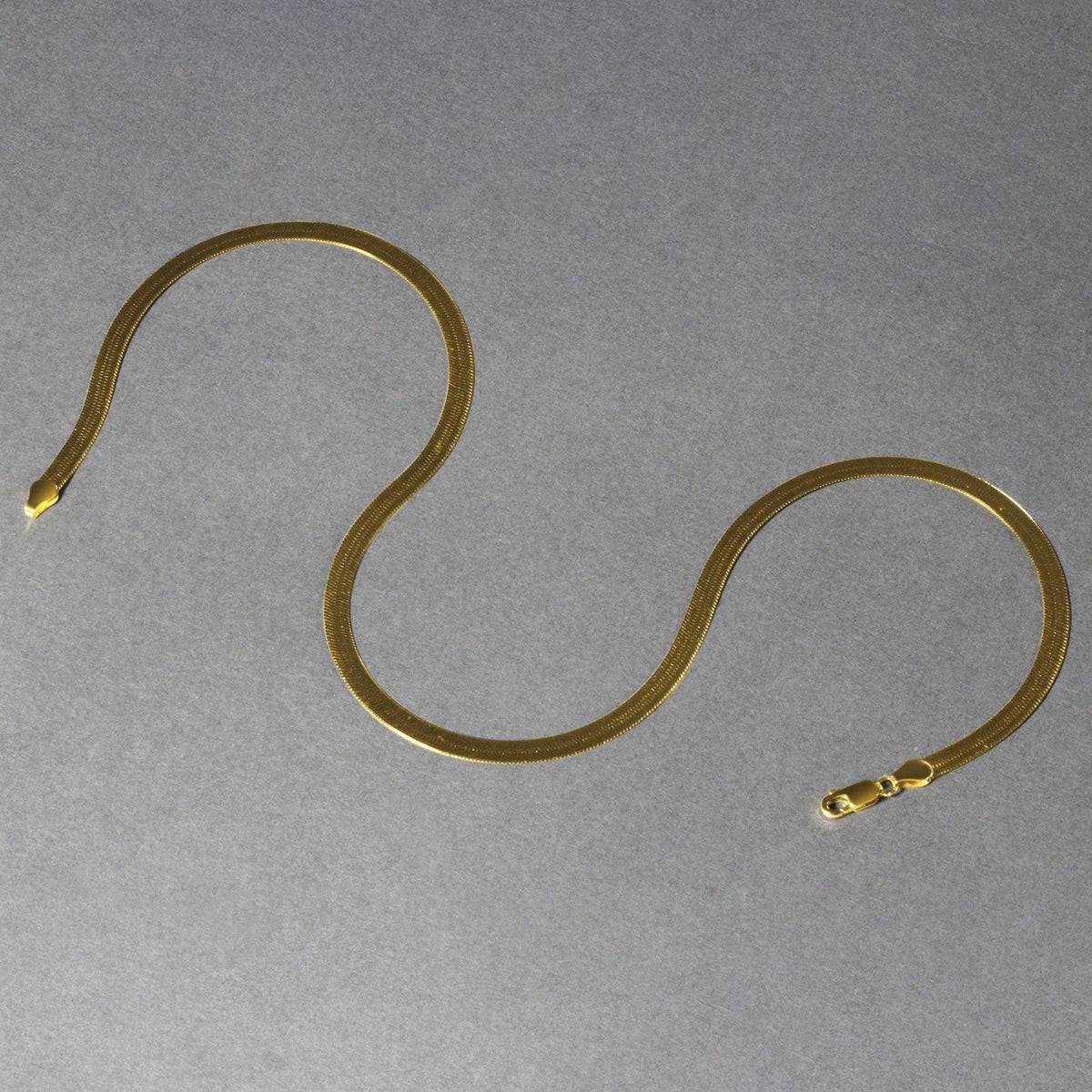 14k Yellow Gold Super Flex Herringbone Chain (6.00 mm) - LinkagejewelrydesignLinkagejewelrydesign