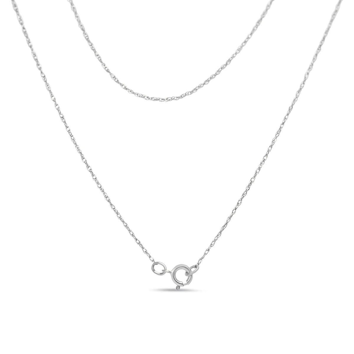 .925 Sterling Silver 1/4 Cttw Round Diamond &quot;Mom&quot; Heart Pendant 18&quot; Necklace (I-J Color, I3 Clarity)