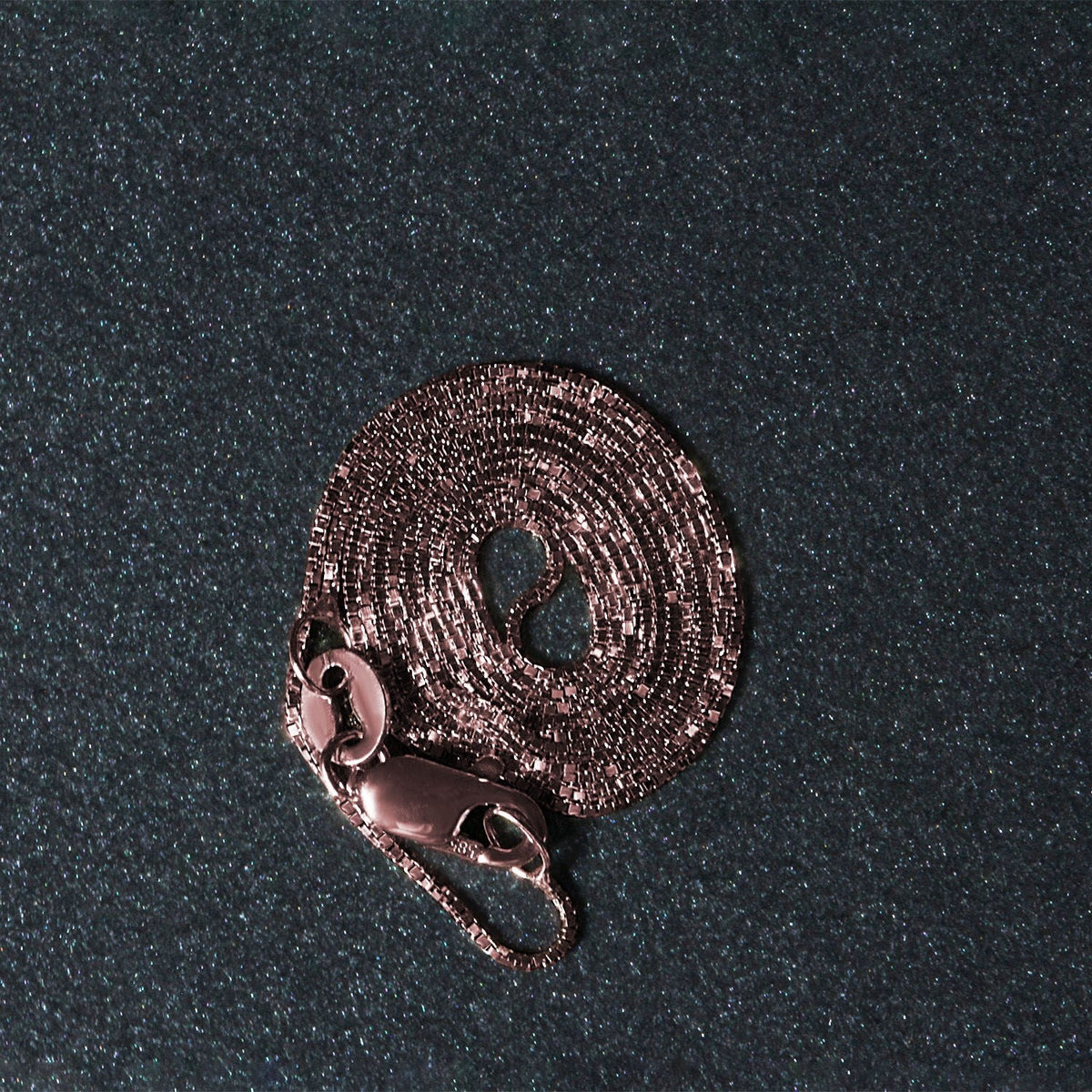 18k Rose Gold Classic Box Chain 0.6mm - LinkagejewelrydesignLinkagejewelrydesign