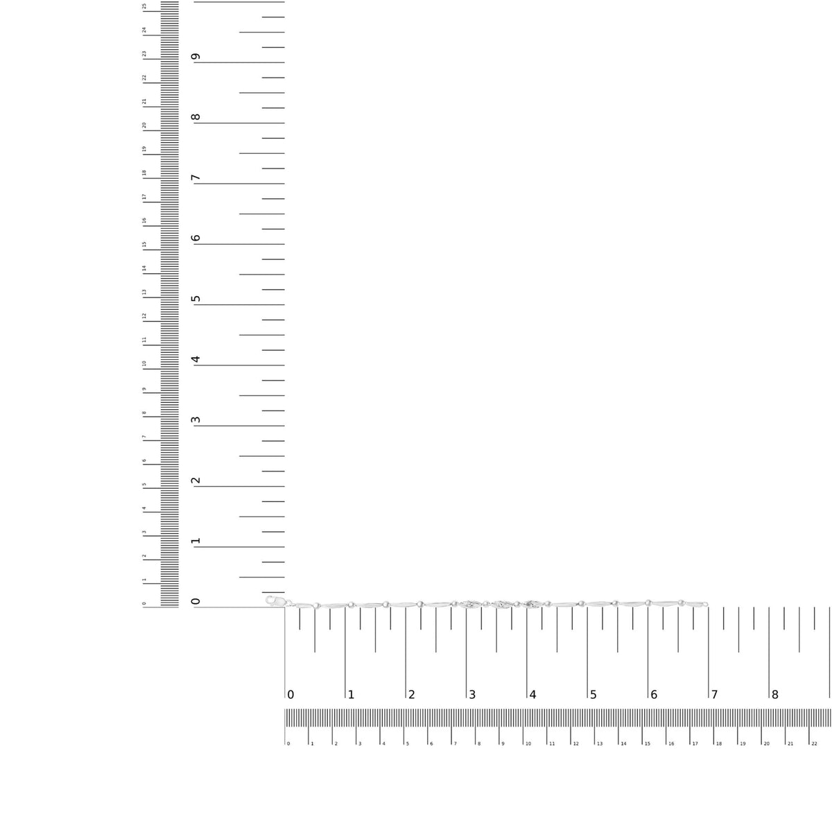 18K White Gold Diamond Accent 3 Stone Link 7" Bracelet (I - J Color, I1 - I2 Clarity) - LinkagejewelrydesignLinkagejewelrydesign