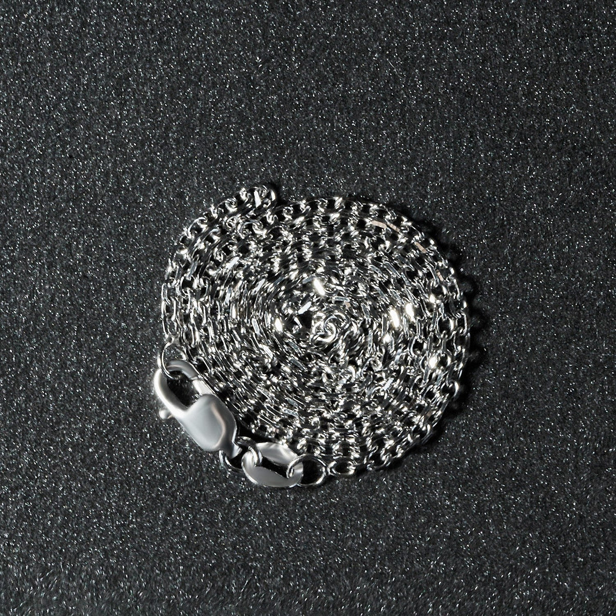 18k White Gold Diamond Cut Cable Link Chain (1.40 mm) - LinkagejewelrydesignLinkagejewelrydesign