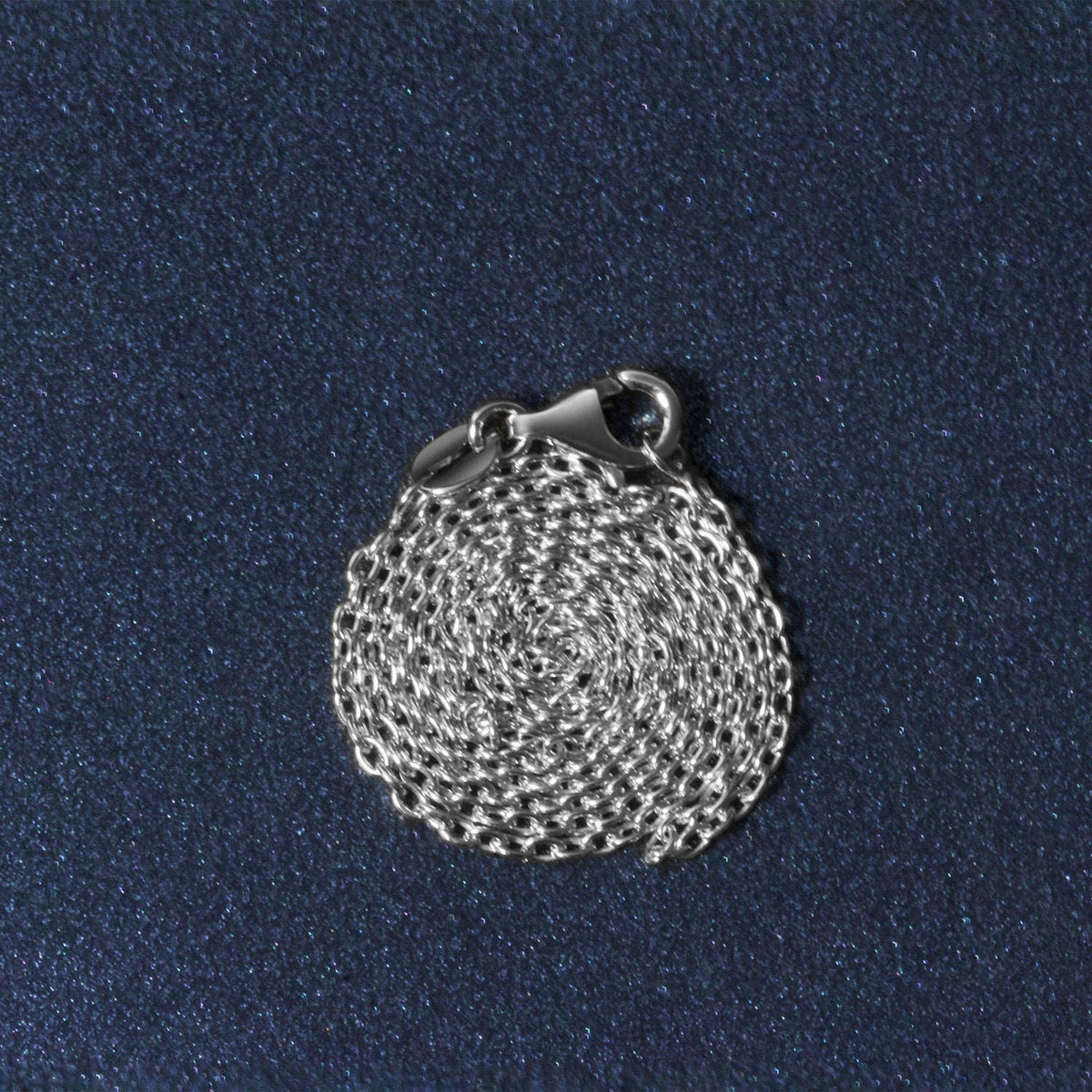 18k White Gold Round Cable Chain (1.50 mm) - LinkagejewelrydesignLinkagejewelrydesign