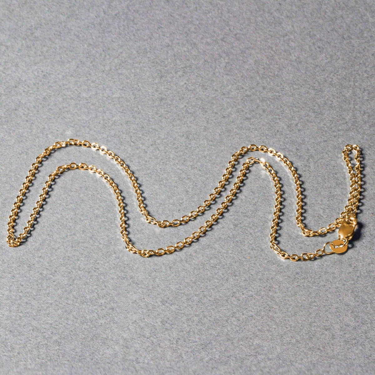 18k Yellow Gold Diamond Cut Cable Link Chain (1.50 mm) - LinkagejewelrydesignLinkagejewelrydesign