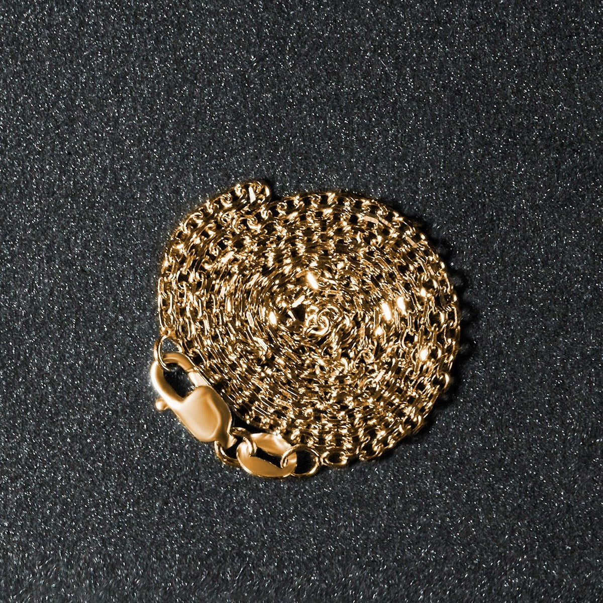 18k Yellow Gold Diamond Cut Cable Link Chain (1.50 mm) - LinkagejewelrydesignLinkagejewelrydesign