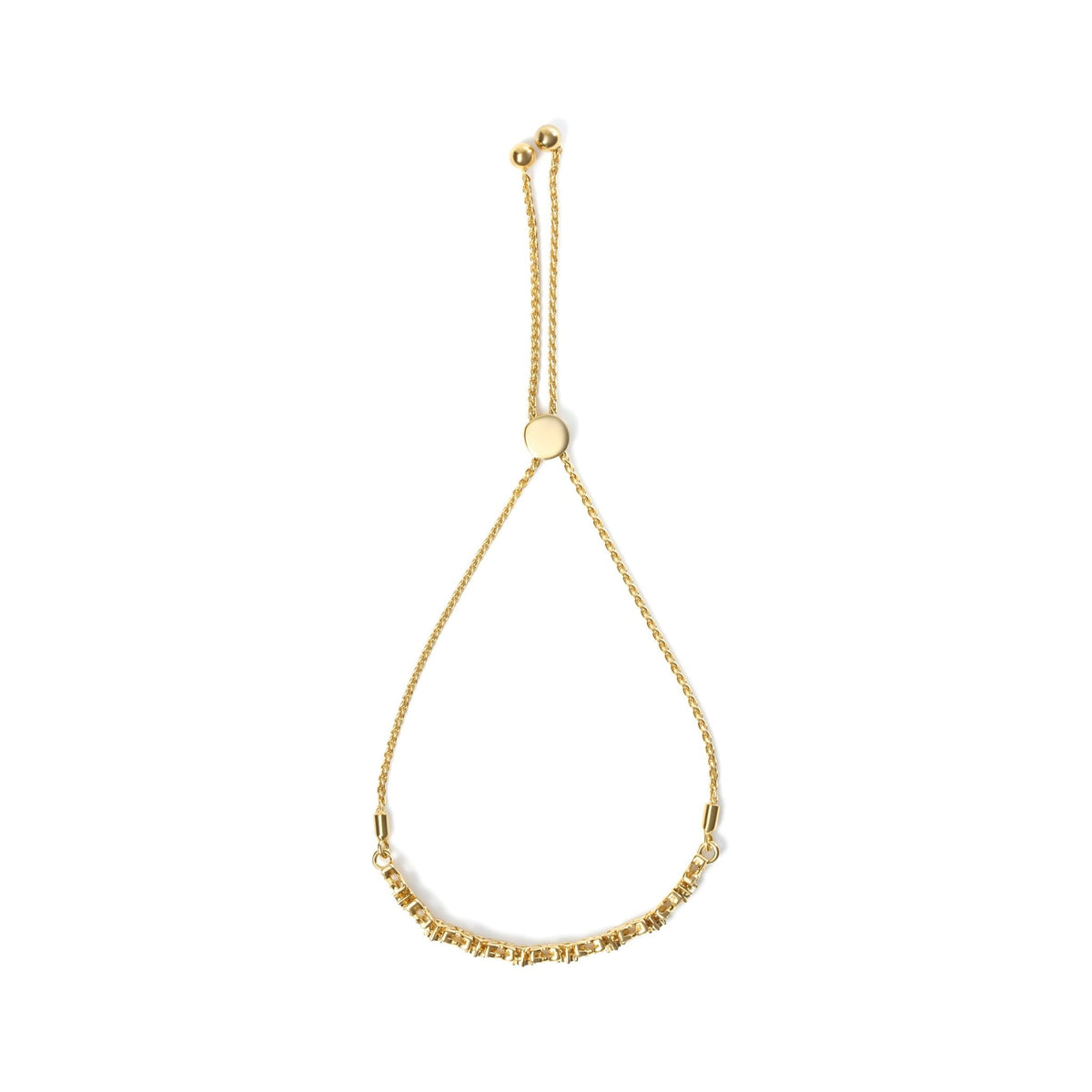 18K Yellow Gold Plated .925 Sterling Silver 1/4 Cttw Diamond Marquise Shaped Link 4" - 10" Adjustable Bolo Bracelet (I - J Color, I1 - I2 Clarity) - LinkagejewelrydesignLinkagejewelrydesign