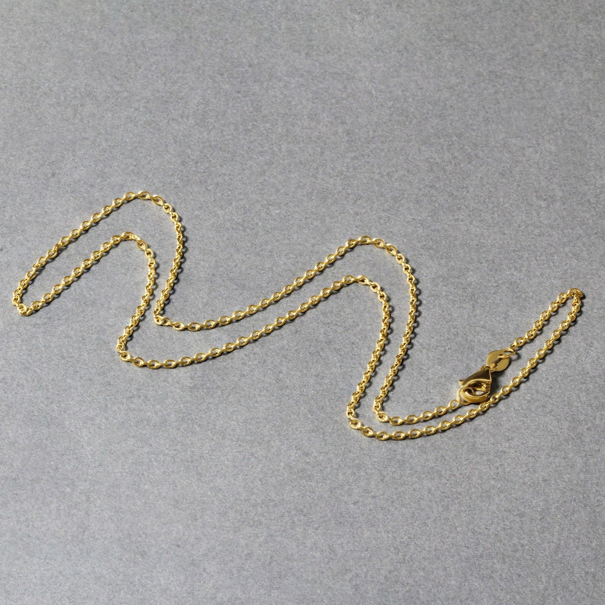18k Yellow Gold Round Cable Link Chain (1.50 mm) - LinkagejewelrydesignLinkagejewelrydesign