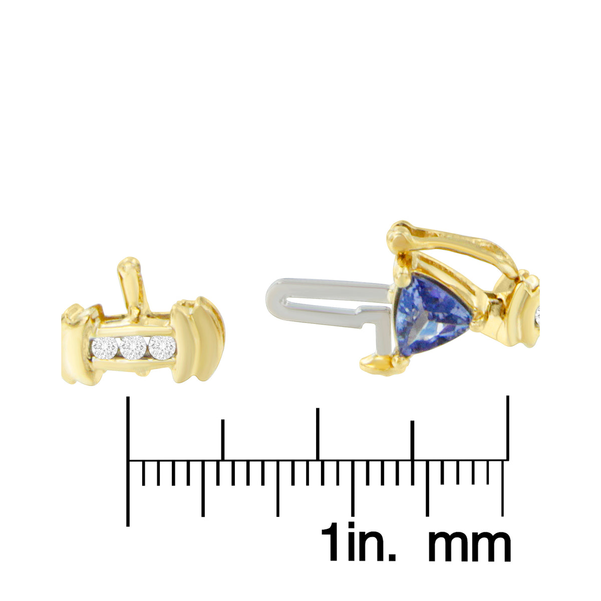 14K Yellow Gold Round-Cut Diamond and Tanzanite Bracelet (5.15 cttw, H-I Color, SI2-I1 Clarity)