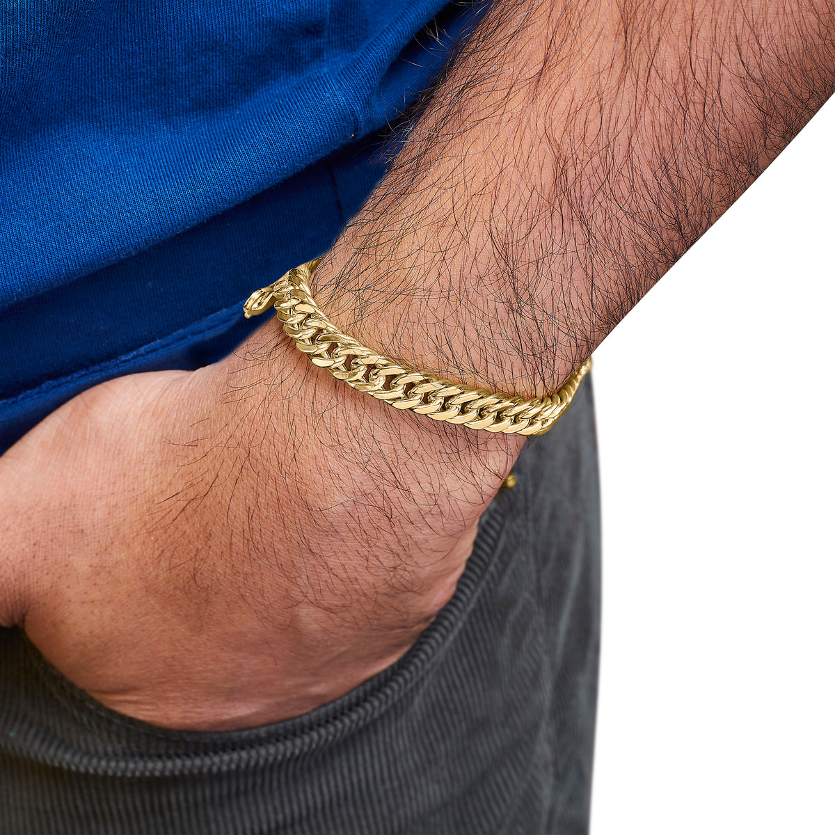 10K Yellow Gold Cuban Link Bracelet - 8.5 Inches