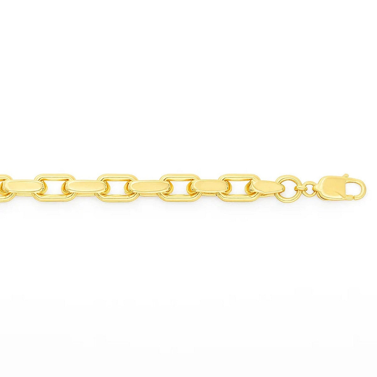 2.5mm 14k Yellow Gold French Cable Chain Bracelet - LinkagejewelrydesignLinkagejewelrydesign