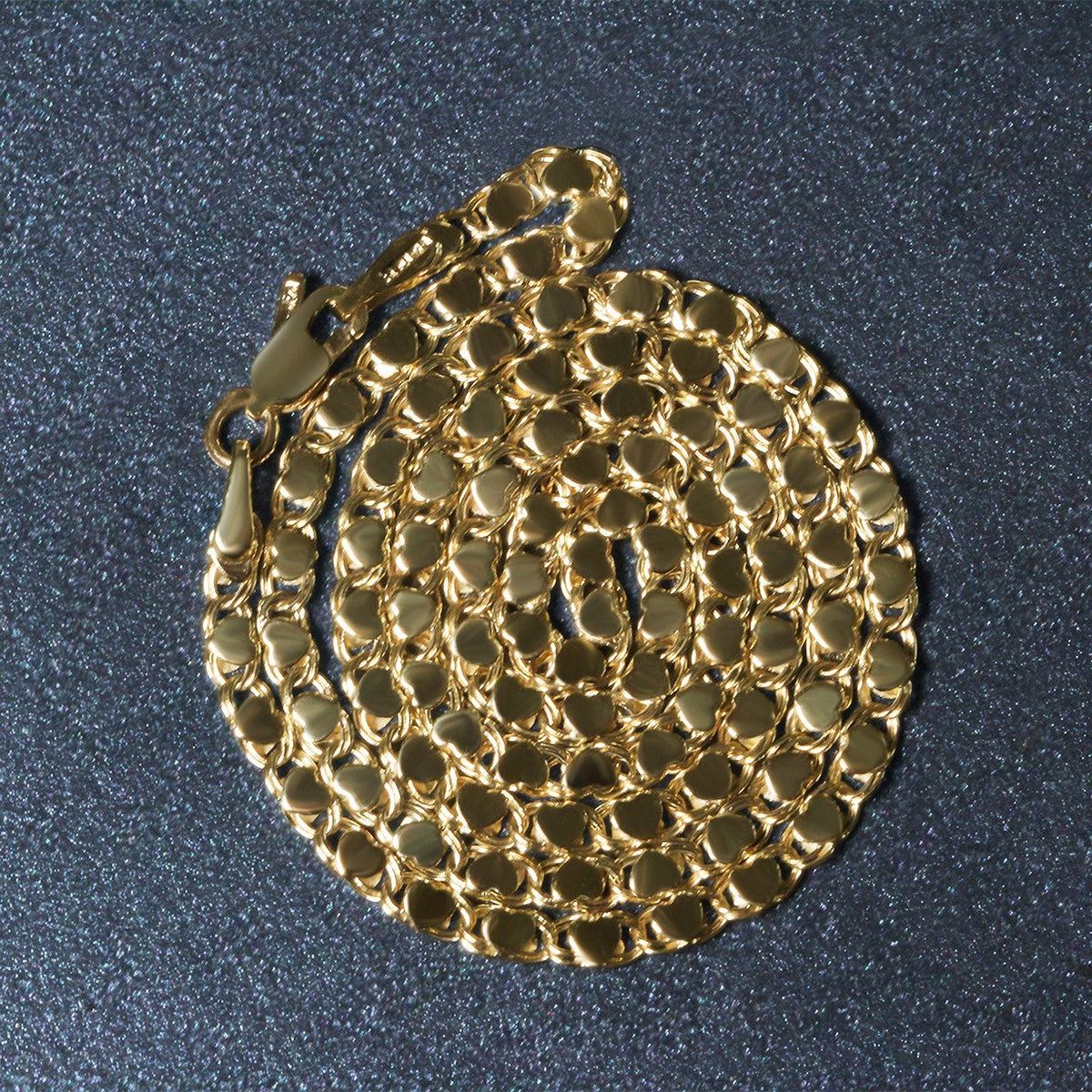 2.9mm 14k Yellow Gold Heart Chain - LinkagejewelrydesignLinkagejewelrydesign