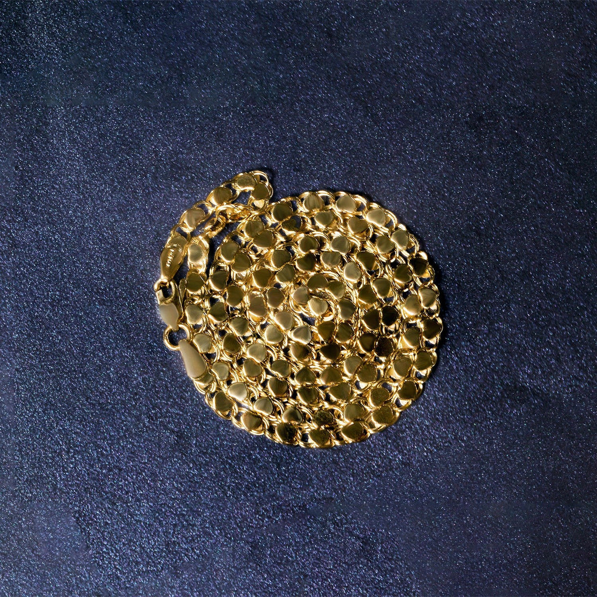 3.3mm 14k Yellow Gold Heart Chain - LinkagejewelrydesignLinkagejewelrydesign