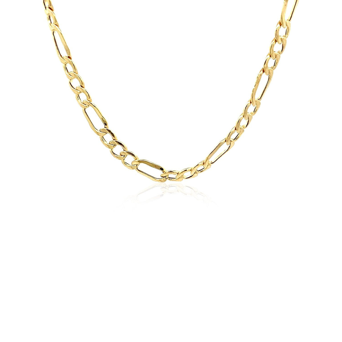 4.6mm 14k Yellow Gold Lite Figaro Chain - LinkagejewelrydesignLinkagejewelrydesign