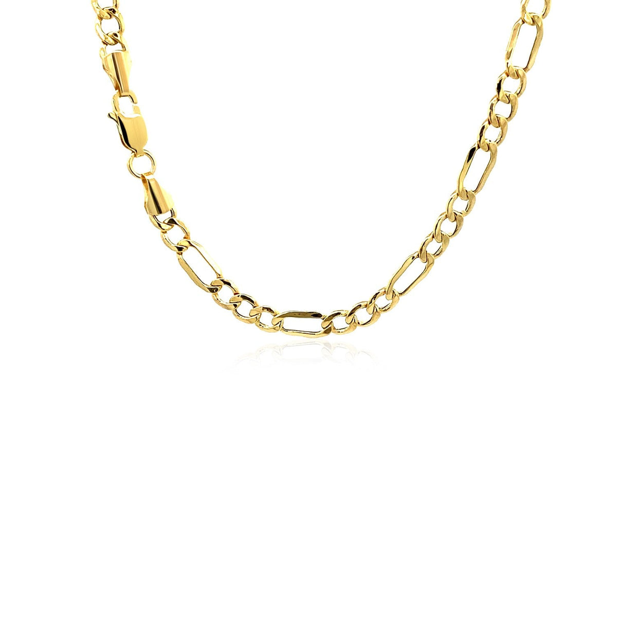 4.6mm 14k Yellow Gold Lite Figaro Chain - LinkagejewelrydesignLinkagejewelrydesign
