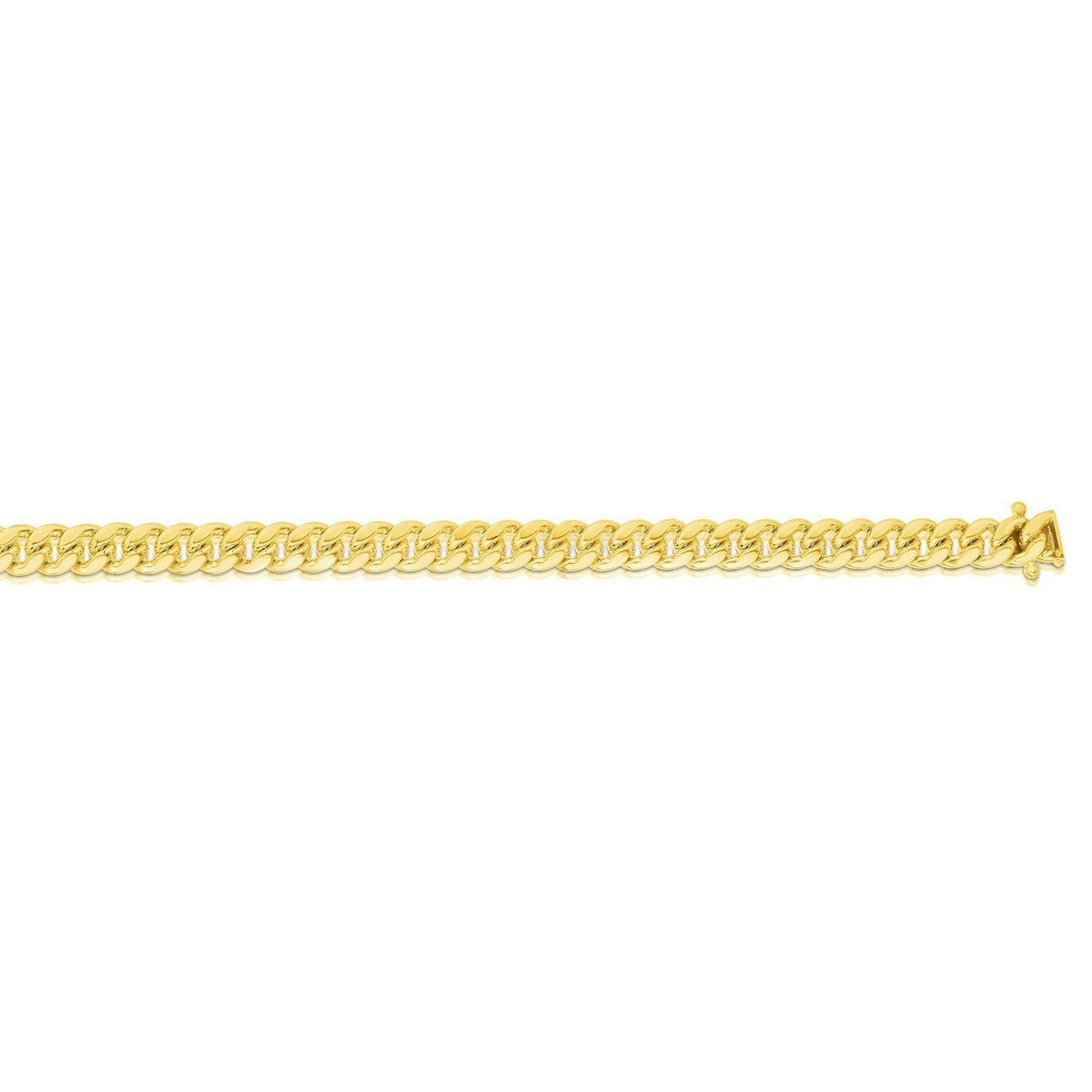 5.0mm 14k Yellow Gold Classic Miami Cuban Solid Bracelet - LinkagejewelrydesignLinkagejewelrydesign