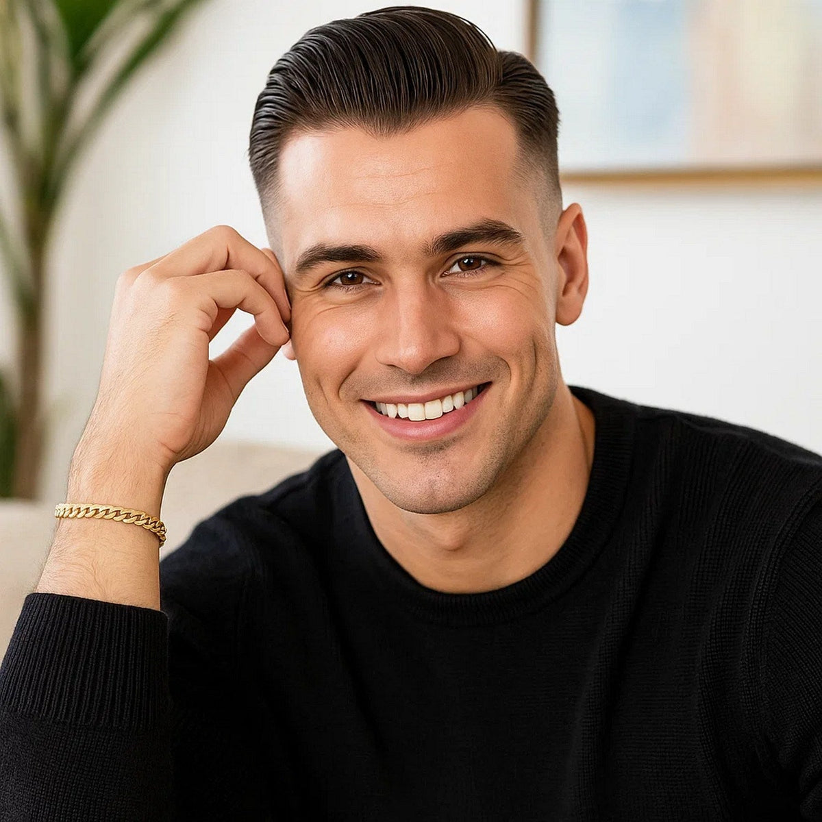 5.3mm 14k Yellow Gold Miami Cuban Semi Solid Bracelet - LinkagejewelrydesignLinkagejewelrydesign