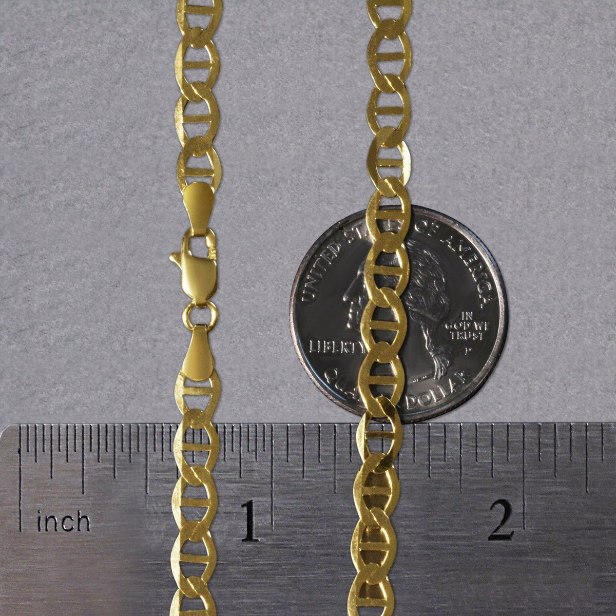 5.5mm 10k Yellow Gold Mariner Link Chain - LinkagejewelrydesignLinkagejewelrydesign