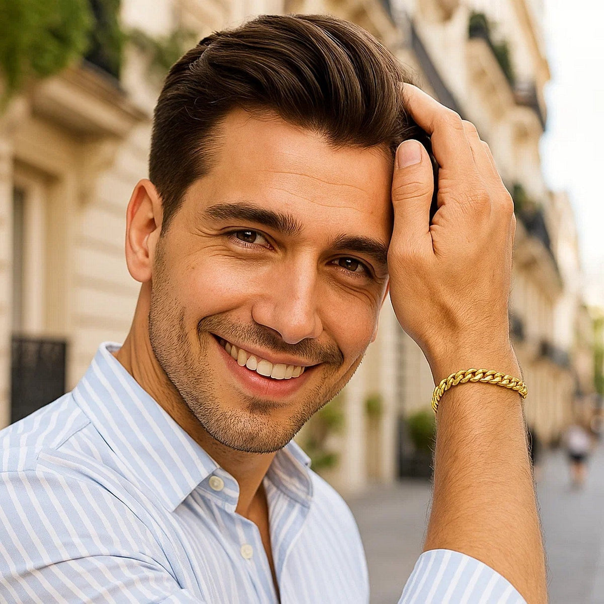 6.15mm 10k Yellow Gold Semi Solid Miami Cuban Bracelet - LinkagejewelrydesignLinkagejewelrydesign