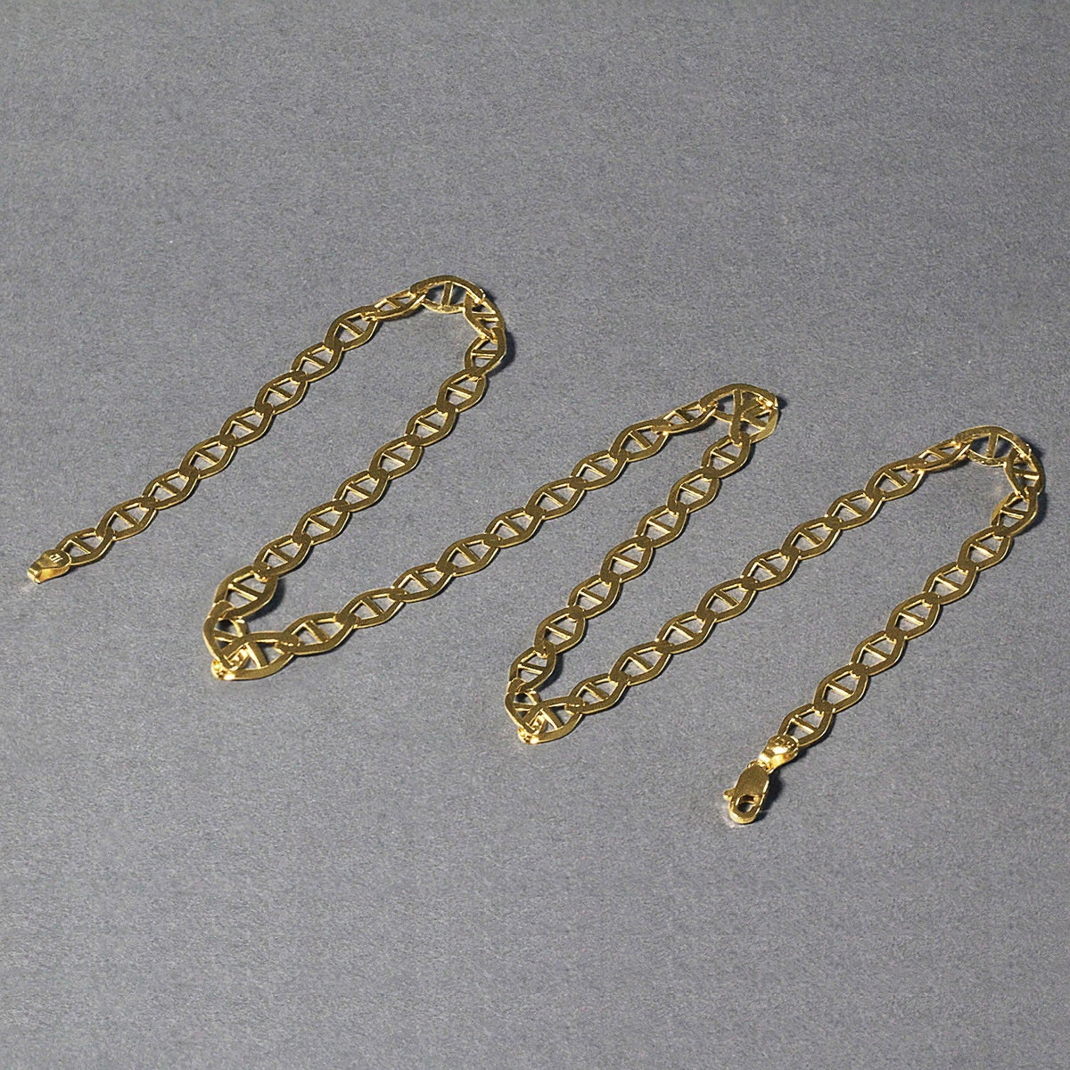 6.3mm 14k Yellow Gold Mariner Link Chain - LinkagejewelrydesignLinkagejewelrydesign