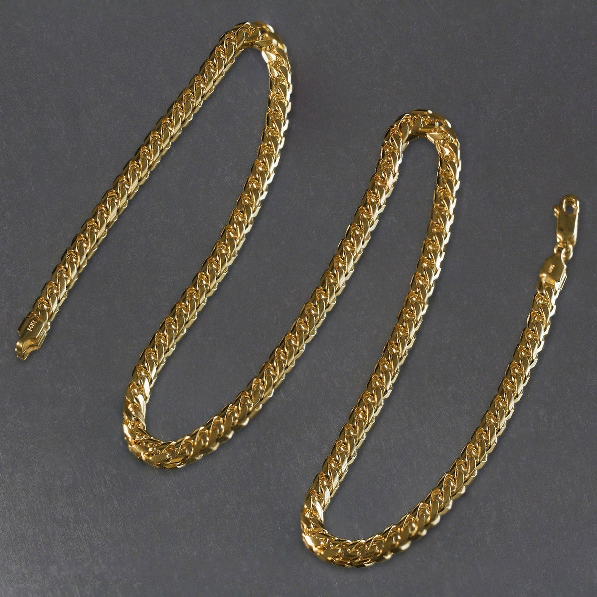 6.5mm 10k Yellow Gold Lite Figaro Chain - LinkagejewelrydesignLinkagejewelrydesign