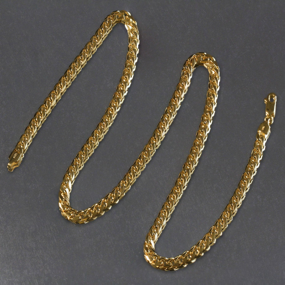 6.5mm 14k Yellow Gold Lite Figaro Chain - LinkagejewelrydesignLinkagejewelrydesign