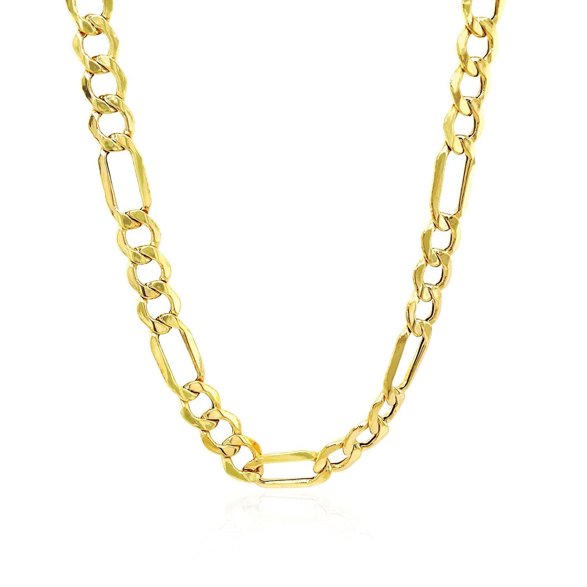 6.5mm 14k Yellow Gold Lite Figaro Chain - LinkagejewelrydesignLinkagejewelrydesign