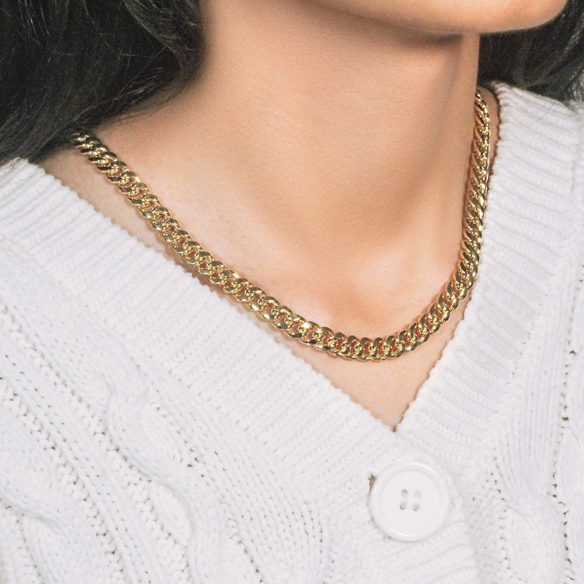 7.25mm 10k Yellow Gold Semi Solid Miami Cuban Chain - LinkagejewelrydesignLinkagejewelrydesign